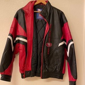 Vintage 49ers leather jacket